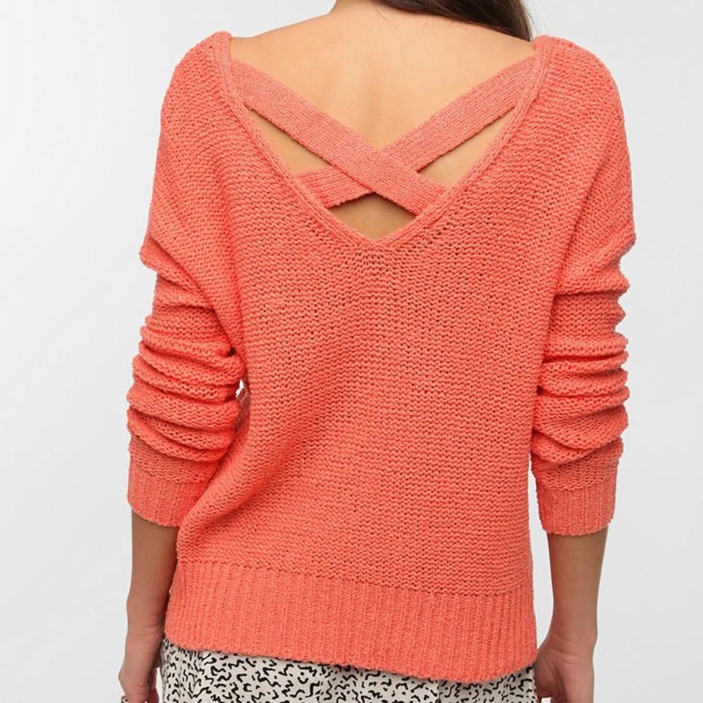 Urban Outfitters Sparkle & Fade Cross Back Sweater